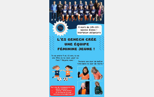 Une équipe féminine jeune , c’est maintenant …