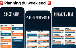 Planning 26 et 27 Avril