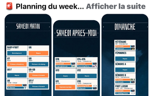 Planning du week end des 17 et 18 mai