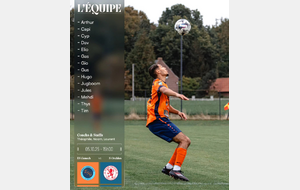 Le groupe face à Orchies demain 15h00