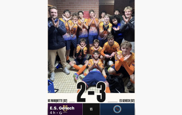 Coupe des Flandres Victoire des U 17 3 ème tour