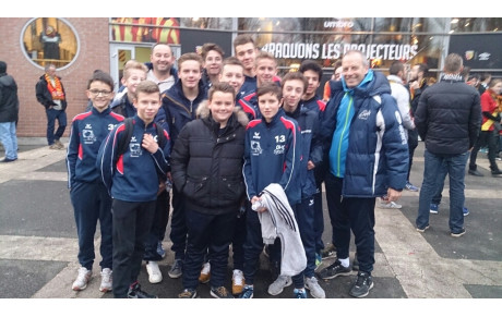 Ce samedi 19 décembre à 14 heures nos U15 sont à Bollaert ... sur le terrain ...