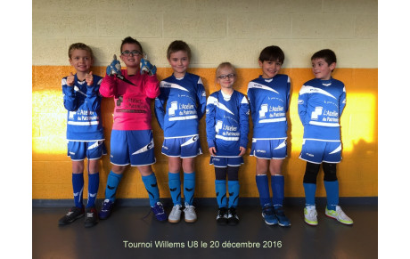 Tournoi en salle à Willems pour les U8 et U9 ce dimanche 20 décembre