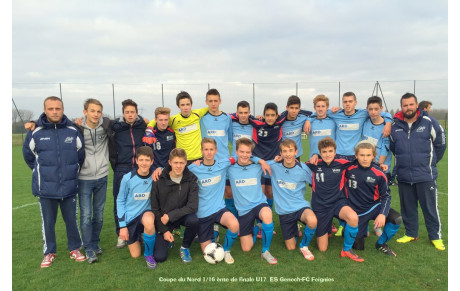 Ce dimanche 21 février , Tous derrière nos U17 en Coupe du Nord ....