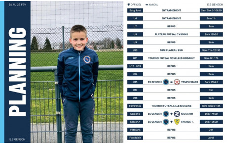 Planning des 24 et 25 février 