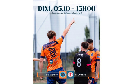 Derby face à Orchies dimanche 15 h à Genech