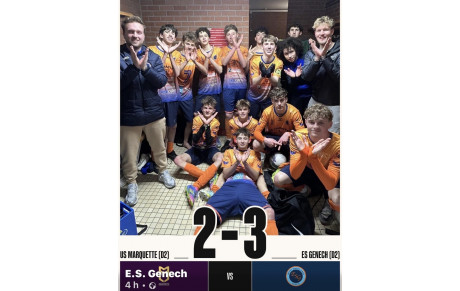 Coupe des Flandres Victoire des U 17 3 ème tour